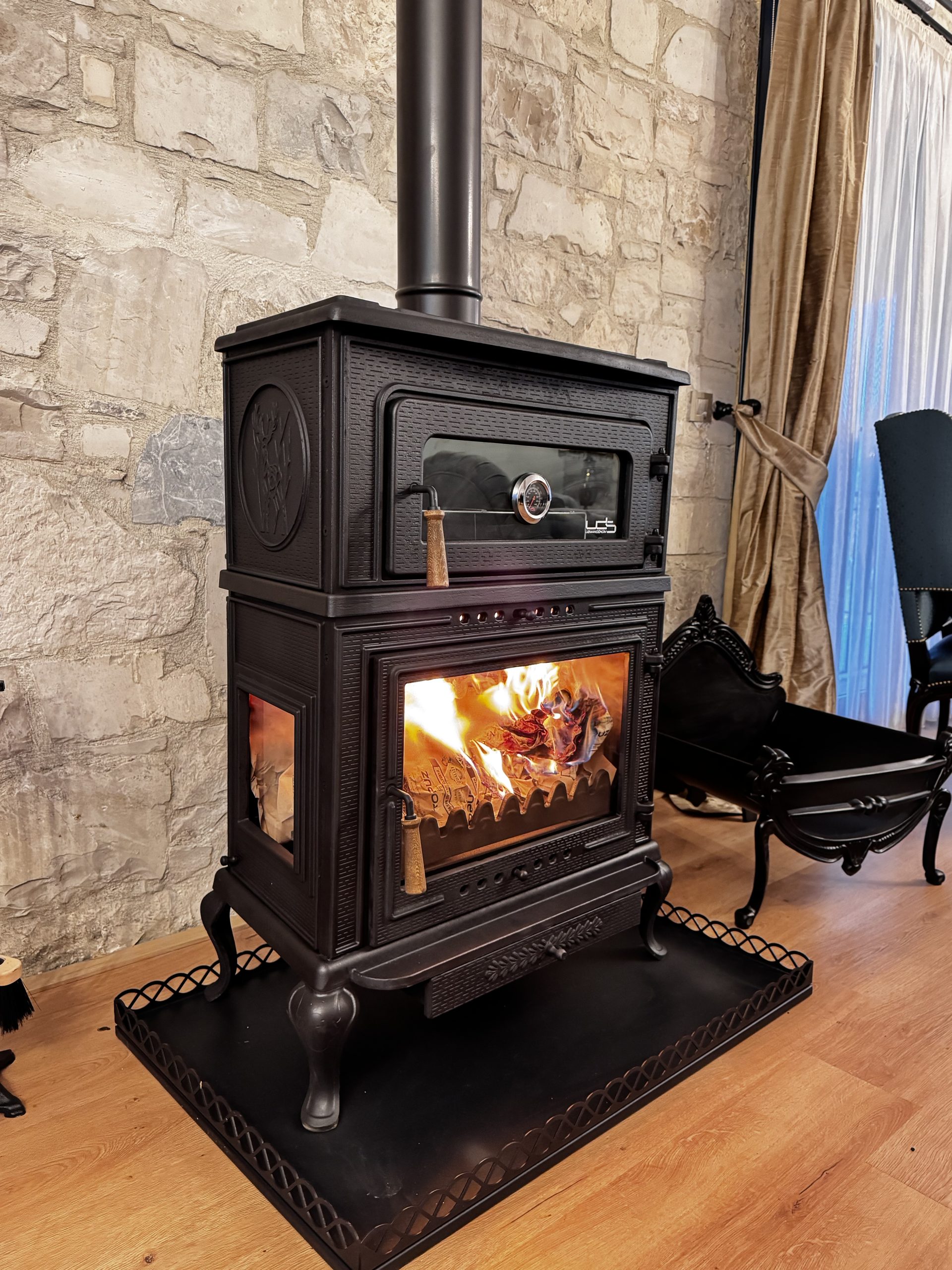 UDS 060-H YENİ MODEL PLAZMA DİK FIRINLI 3 CAMLI 2 KAPAKLI